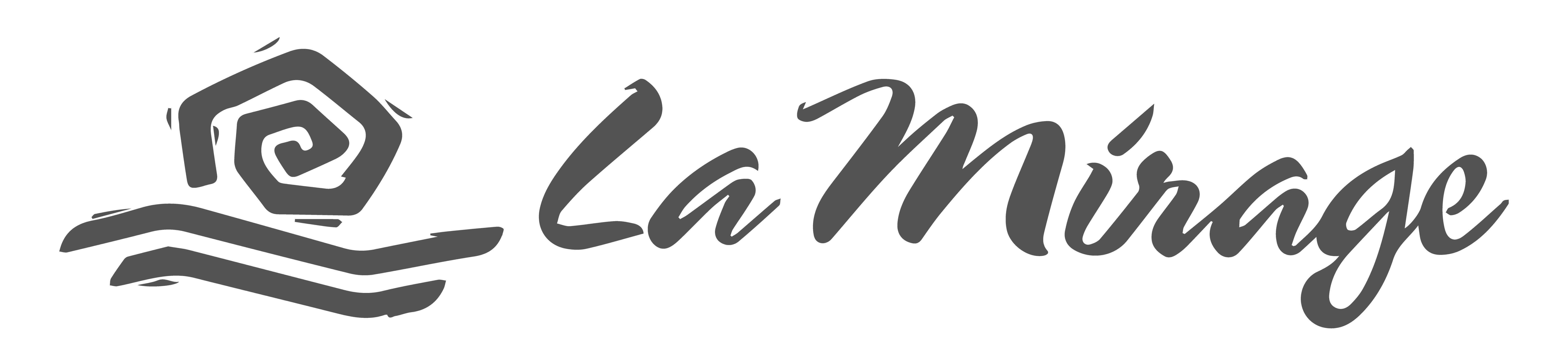 A logo with the text "La Maison" in a cursive font.